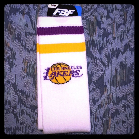 NBA Accessories - Ladies Lakers Retro Tube Sock (💕Free w purchase)